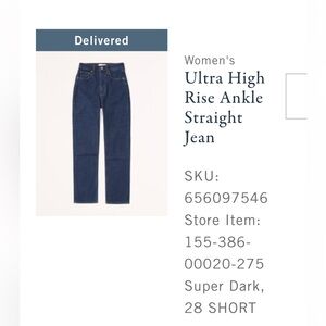 Abercrombie straight jeans